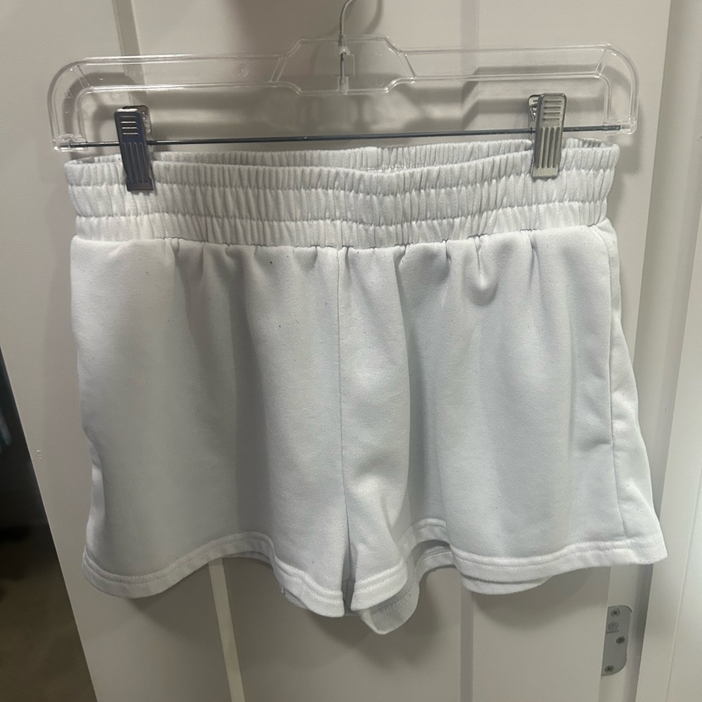 White Lounge Shorts S